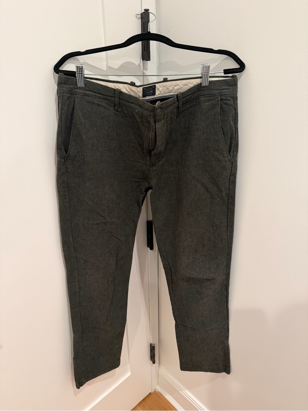J. Crew Green Brushed Twill 770 Straight Fit Chinos - Picture 2 of 5